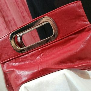 Genuine Faux Leather Clutch